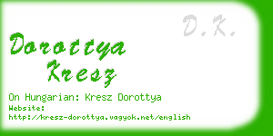 dorottya kresz business card